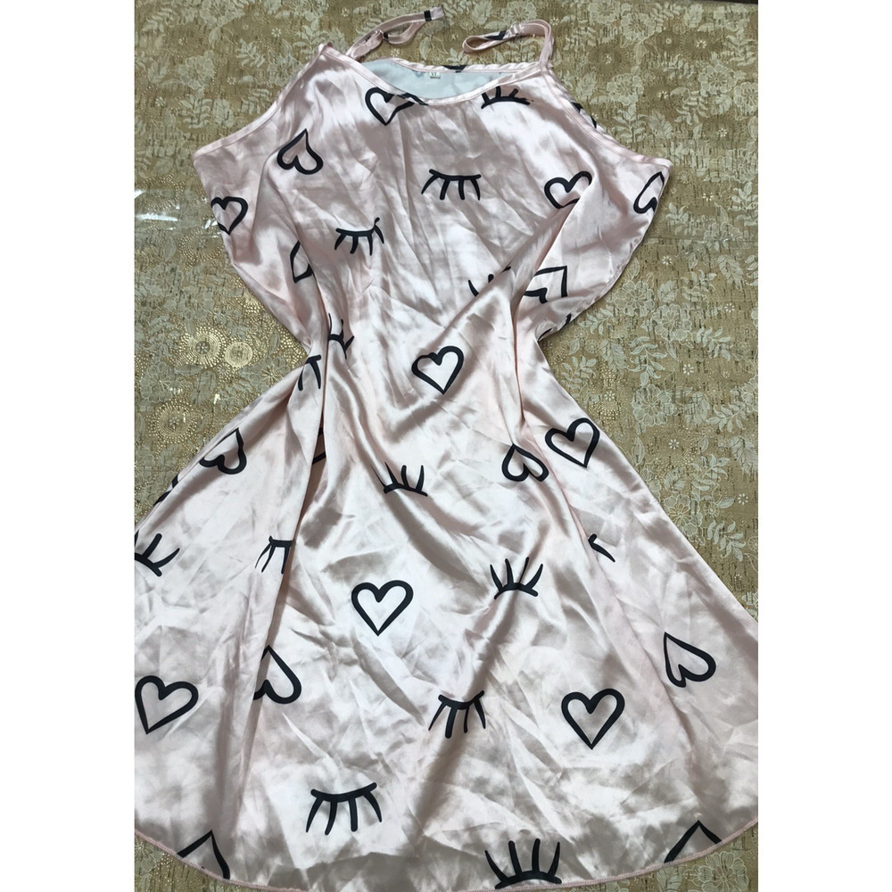 WOMEN Sexy Silk Chemise Nightgown Sleepwear Satin Dress Babydoll Pajamas XL